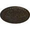 Ekena Millwork Raymond Ceiling Medallion (Fits Canopies up to 5 3/8"), 18"OD x 1 1/4"P, Stone Hearth Crackle CM18RA2SHC - alternate 4
